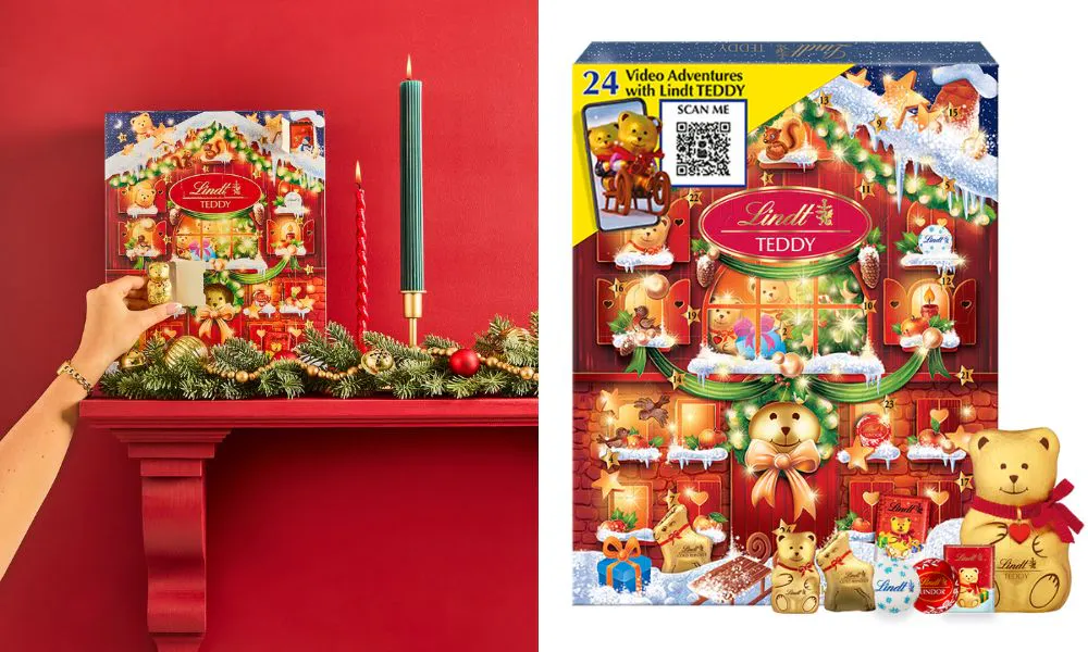 Lindt chocolate teddy advent calendar