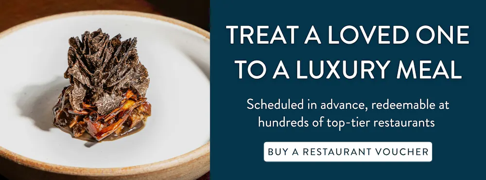 restaurant voucher for a luxury meal gift