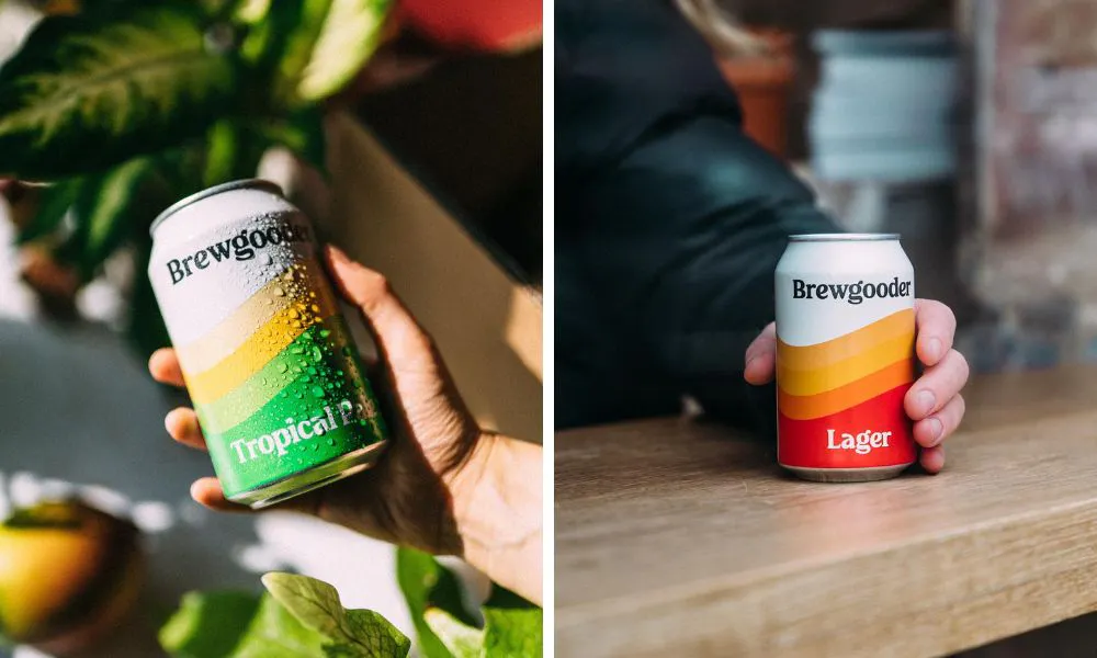 a selection of brewgooder beers