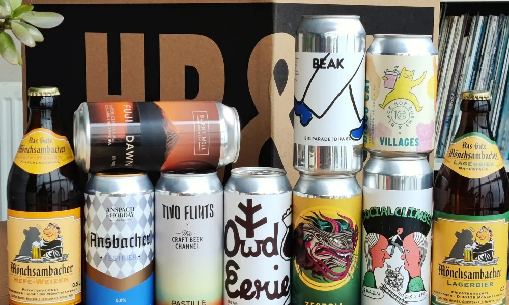 a selection of beers from Hop Burns Black