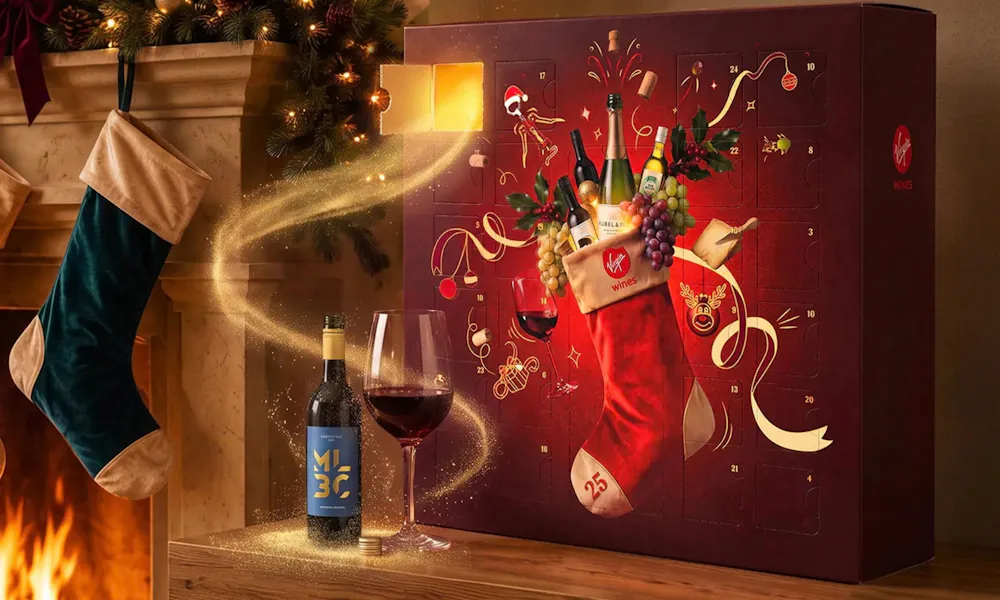 Wine advent calendar and stocking