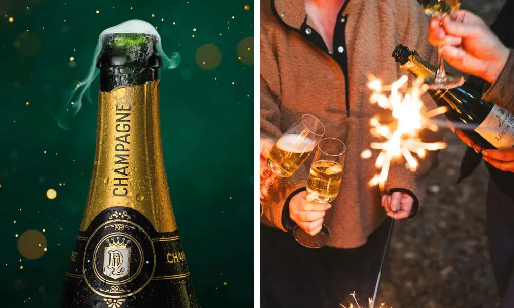 bottle of champagne 
