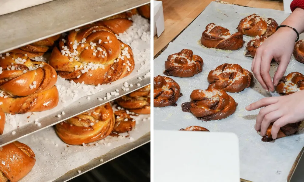 cinnamon bun making class soderberg east dulwich