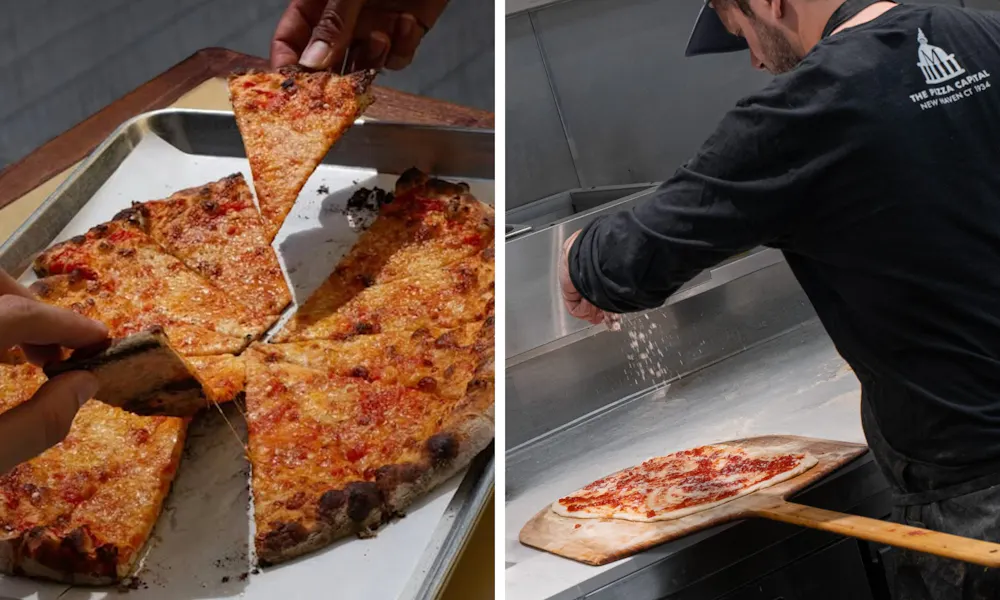 new haven pizza at lennys