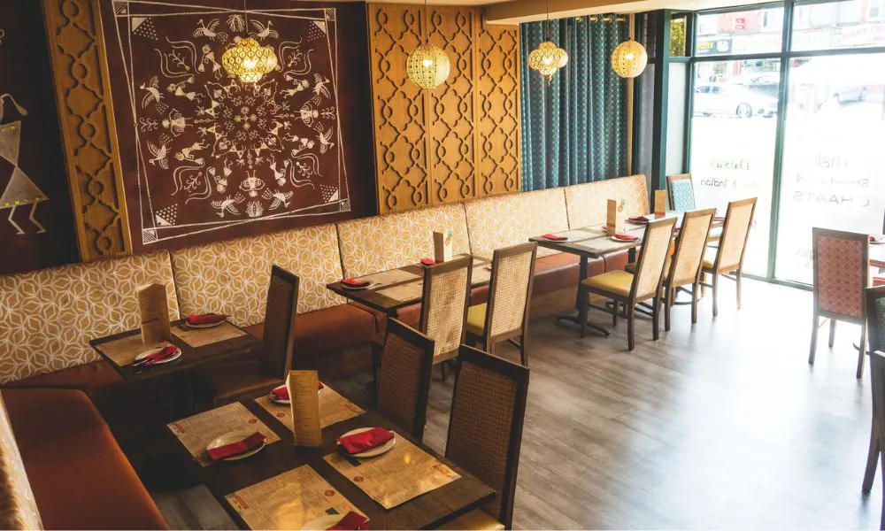 interiors of indian restaurant