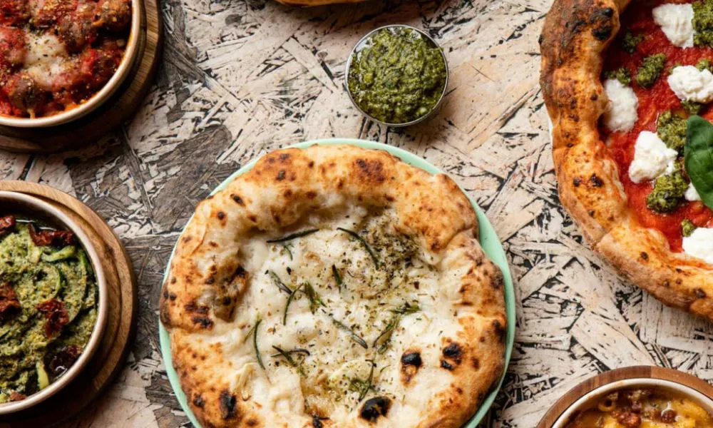 selection of vegan pizzas