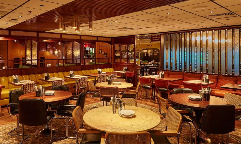 stylish restaurant interiors at Dishoom Manchester