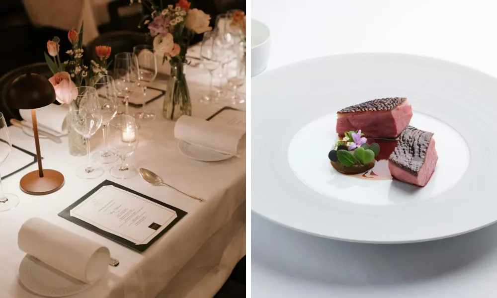 table setting at ormer mayfair