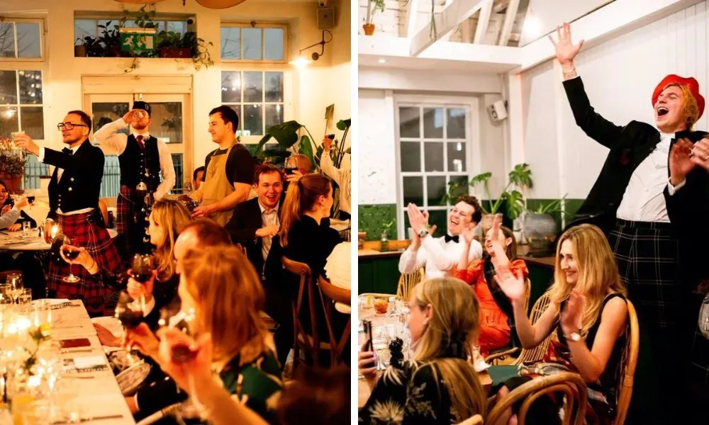 burns night celebrations with live music