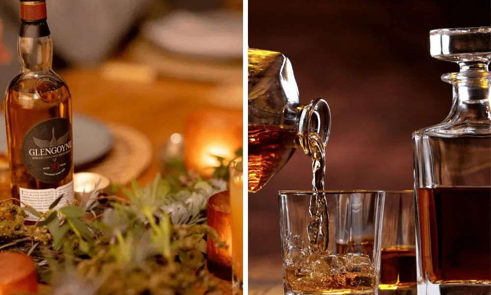 whisky being poured