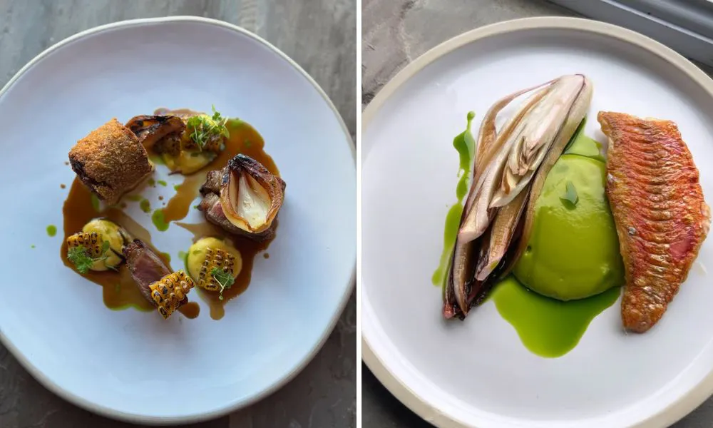 dishes at the blind bull