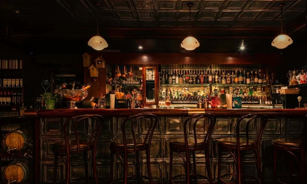 the bar seating area at Nightjar