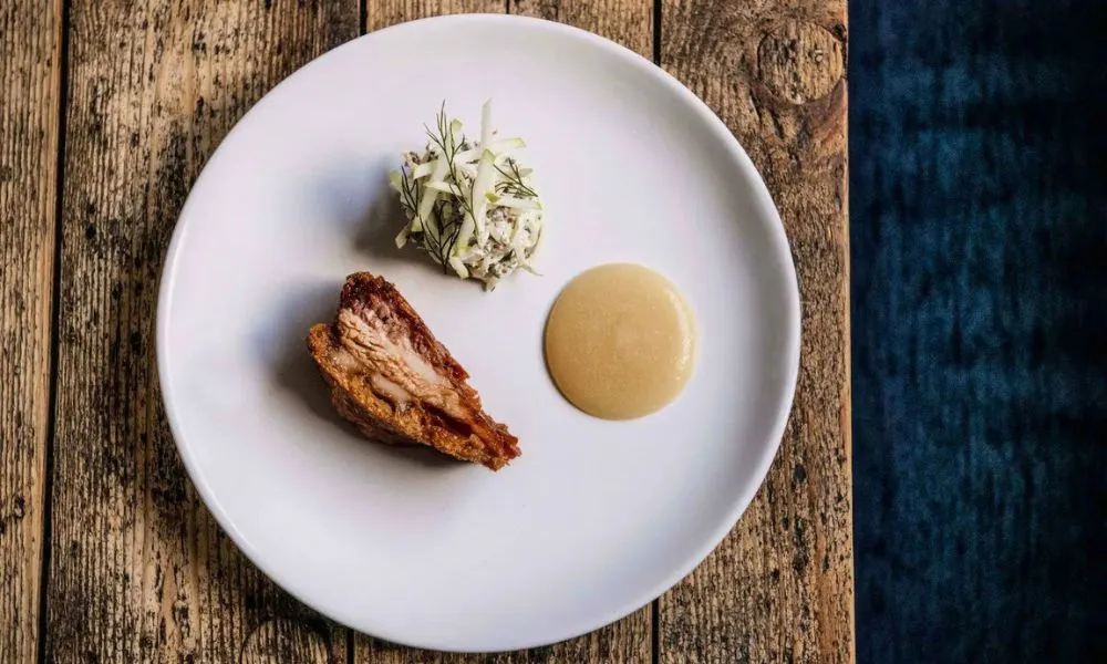 artsy plate of food