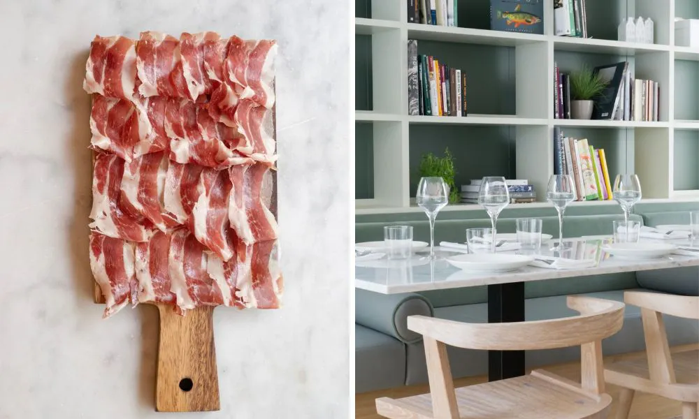 Parma ham on board