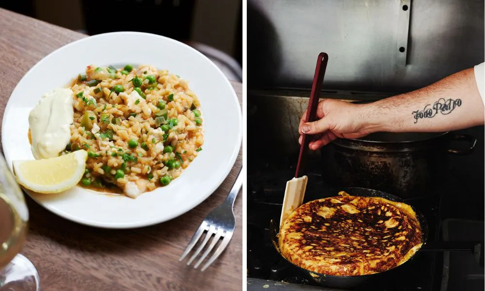 Paella and tortilla
