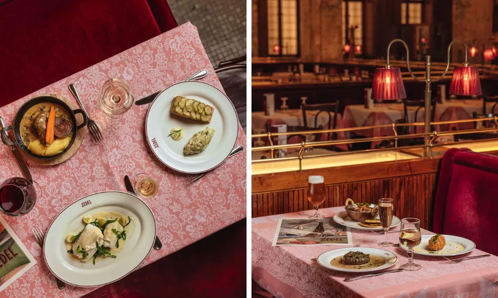 eating at brasserie zedel