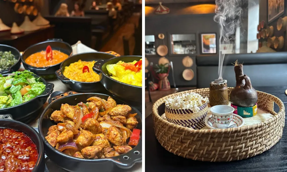 mosob ethiopian dishes