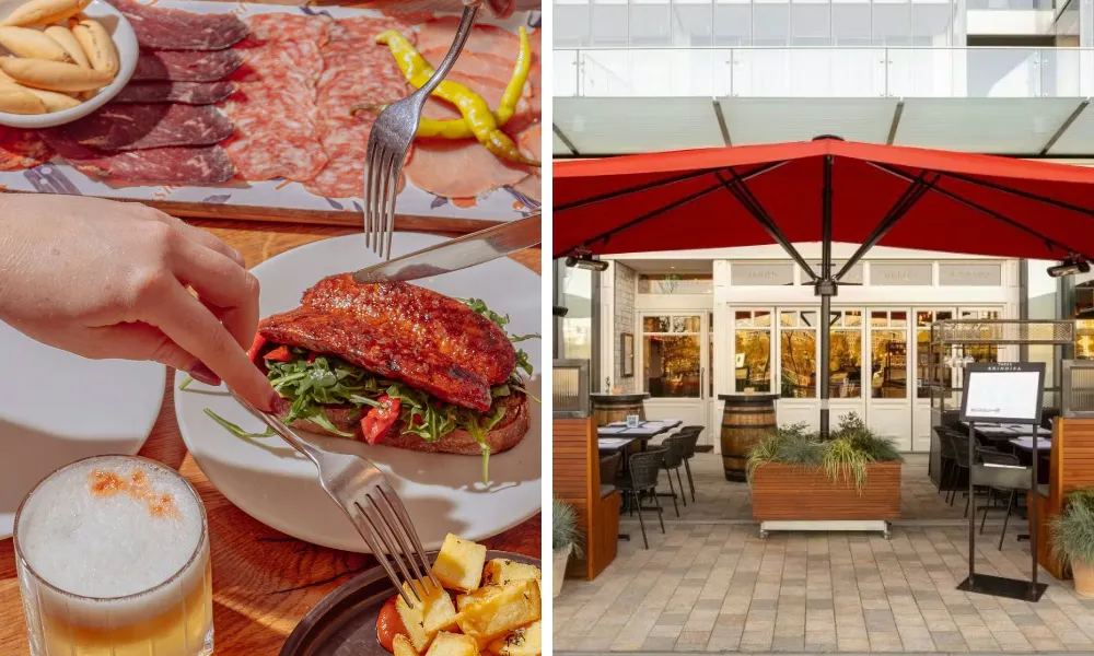 Brindisa battersea terrace and tapas in sunshine