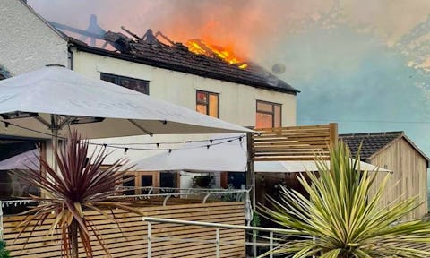 Tap & Run: A pub co-owned by England cricketers is destroyed by fire