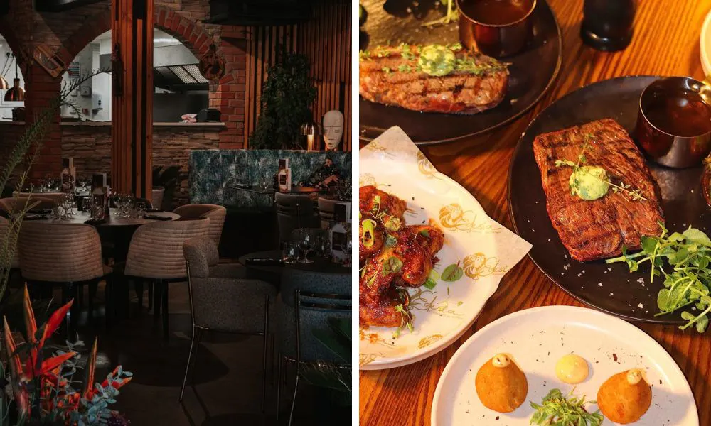 refined restaurant interiors and a selection of South American dishes
