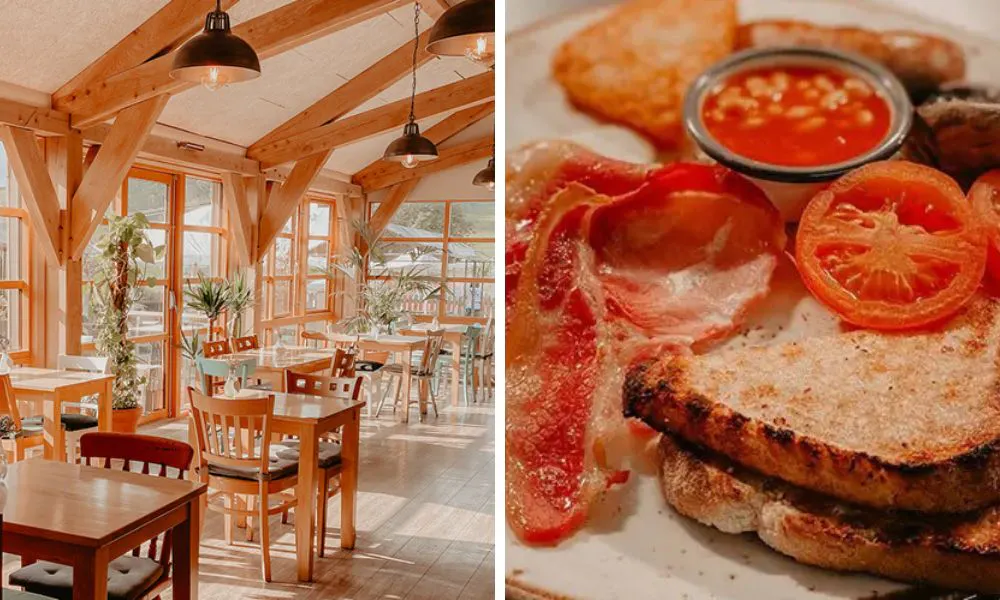 relaxed cafe interiors and a full English breakfast
