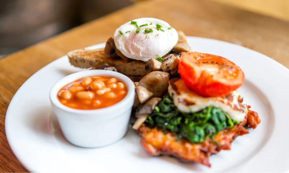 vegetarian brunch dish