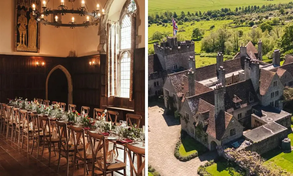 historic interiors and sprawling grounds of Lympne Castle