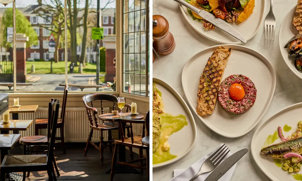 beef tartare and other dishes