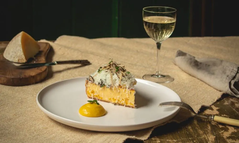 The Harwood Arms cheese tart