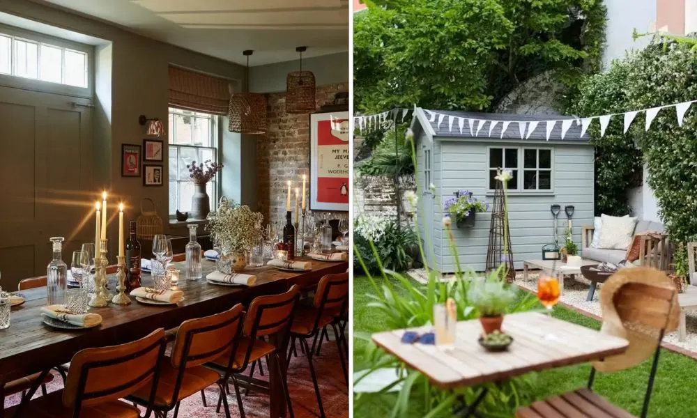 Private dining room and garden
