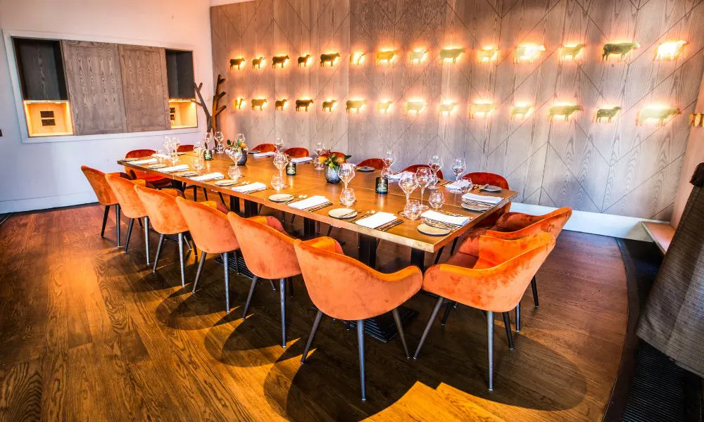 the private dining room at Rotunda
