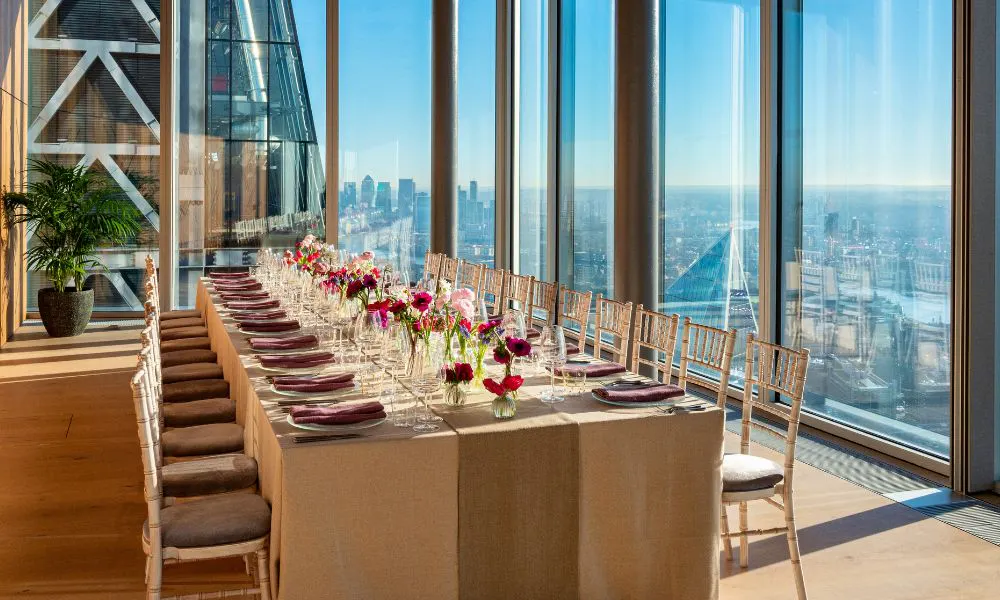 the private dining room at 8 bishopsgate