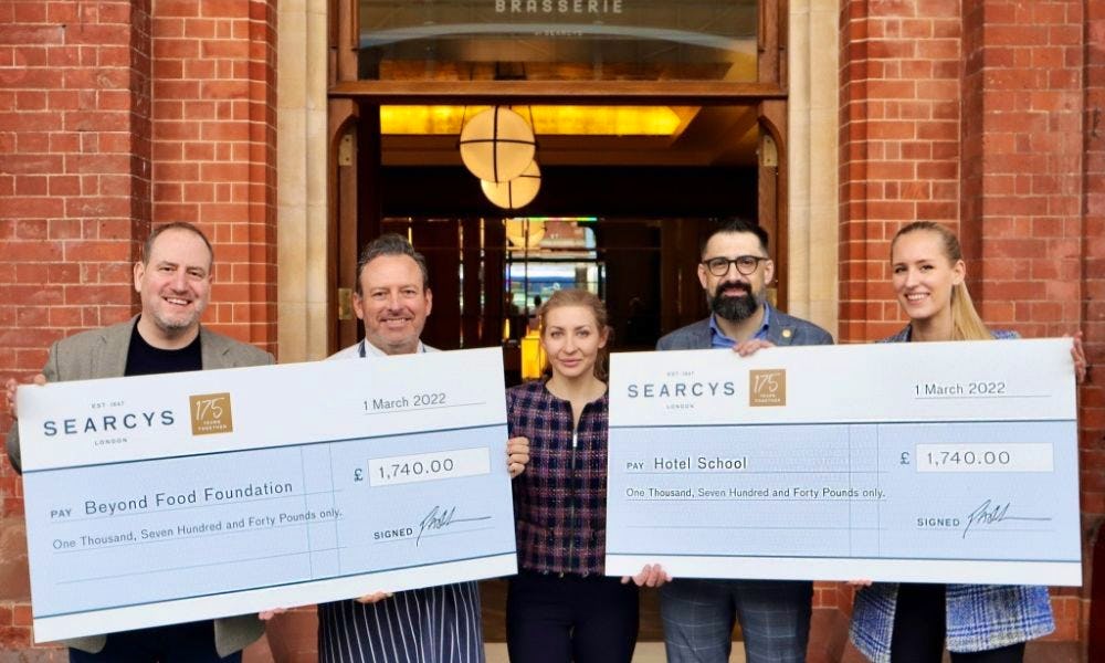 Searcys raises £99k of 175th anniversary charity pledge