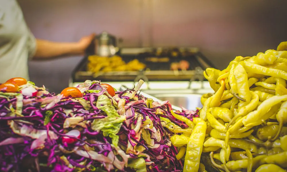 Slaw and chillies