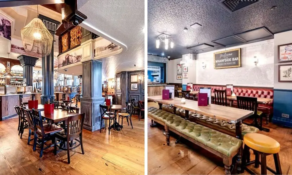 relaxed pub-style interiors