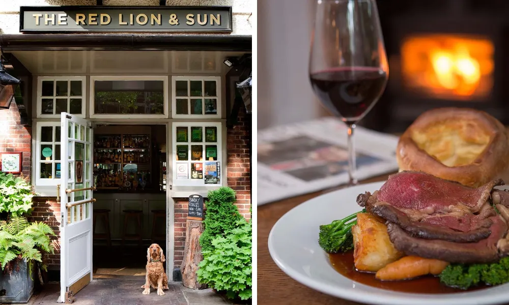 sunday roast red lion and sun highgate