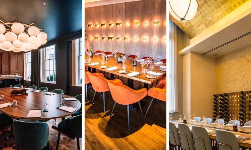 three private dining rooms based in kings cross
