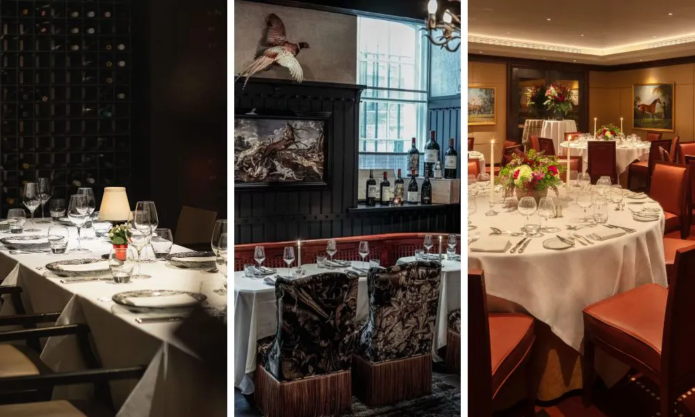 private dining rooms in mayfair restaurants
