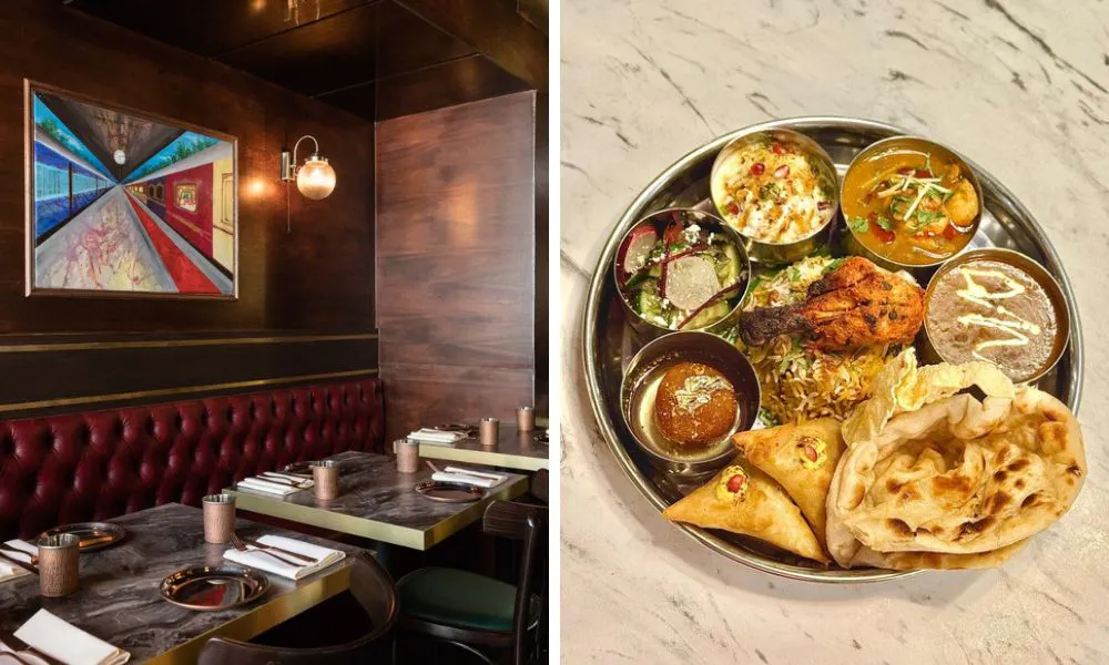 interiors of restaurant and diwali bowl