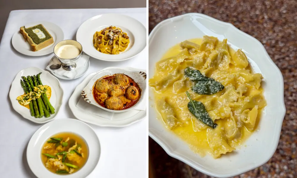 Pasta and antipasti