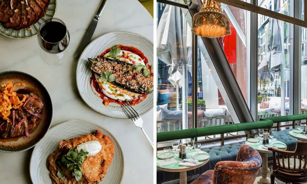 Rail House dishes and window tables