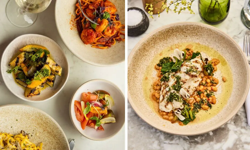Italian dishes at Rucola