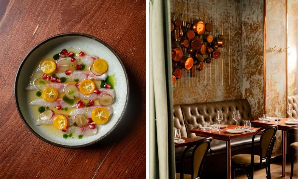 Sea bream carpaccio