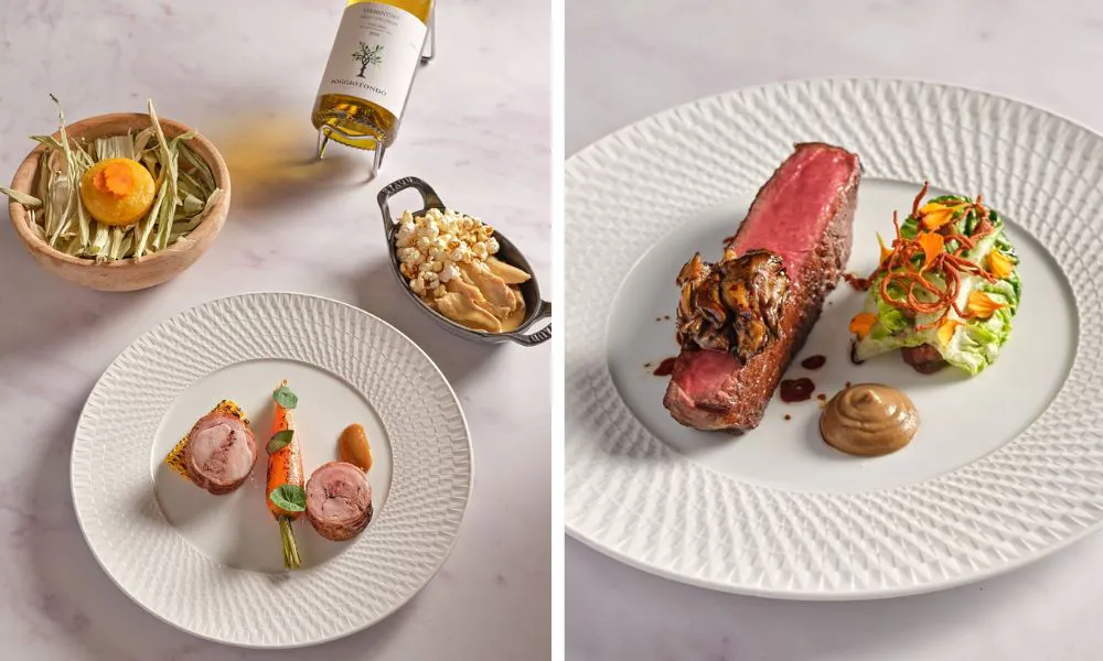 Wild Honey set menu dishes