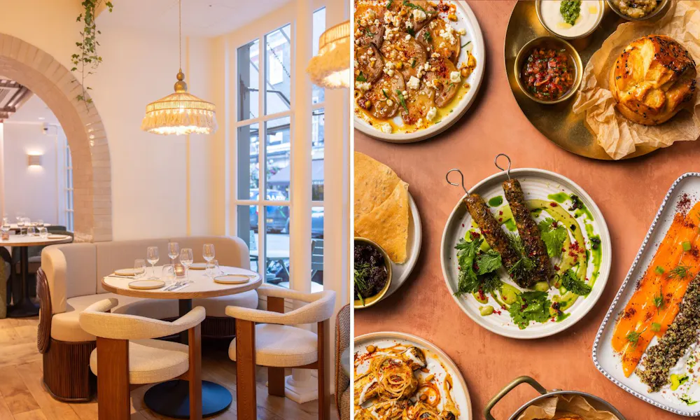 Delamina venue and dishes