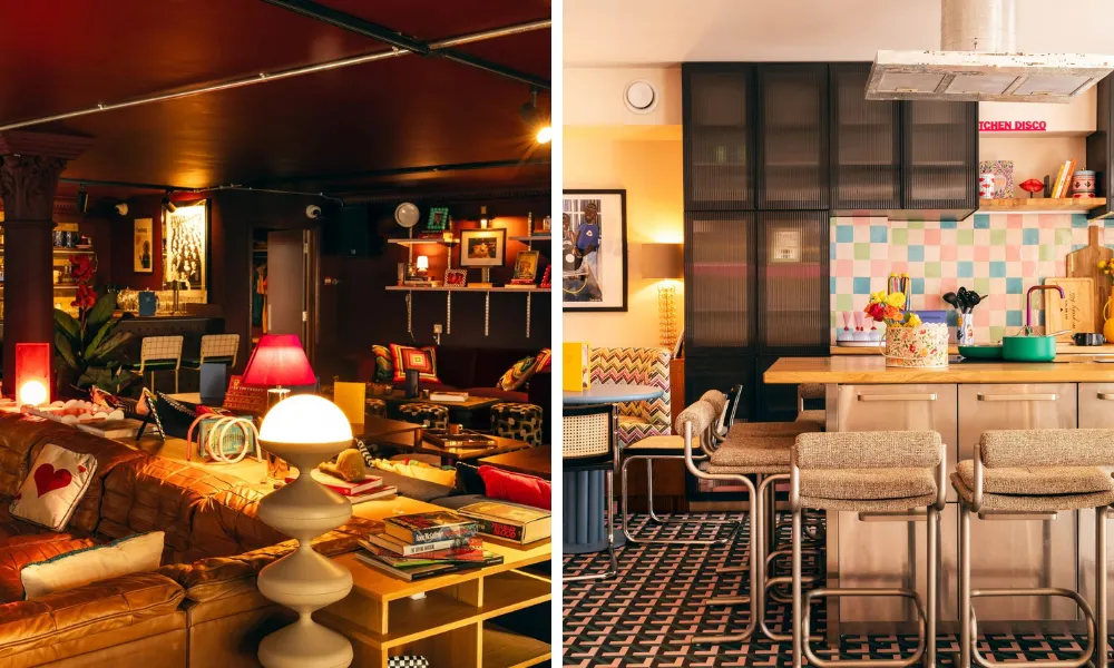 quirky flat share style private dining room