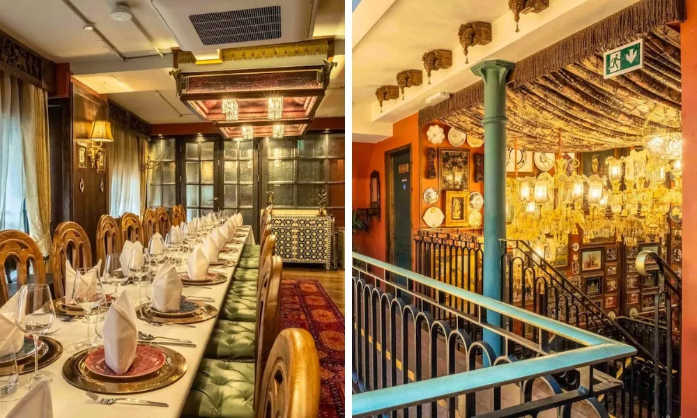 over-the-top dining rooms at colonel saab