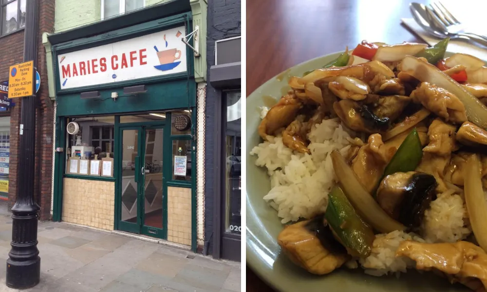 marie's cafe lower marsh