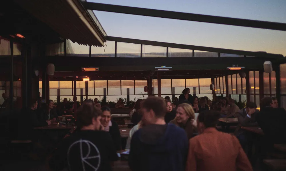 The rooftop at And Then in Tooting