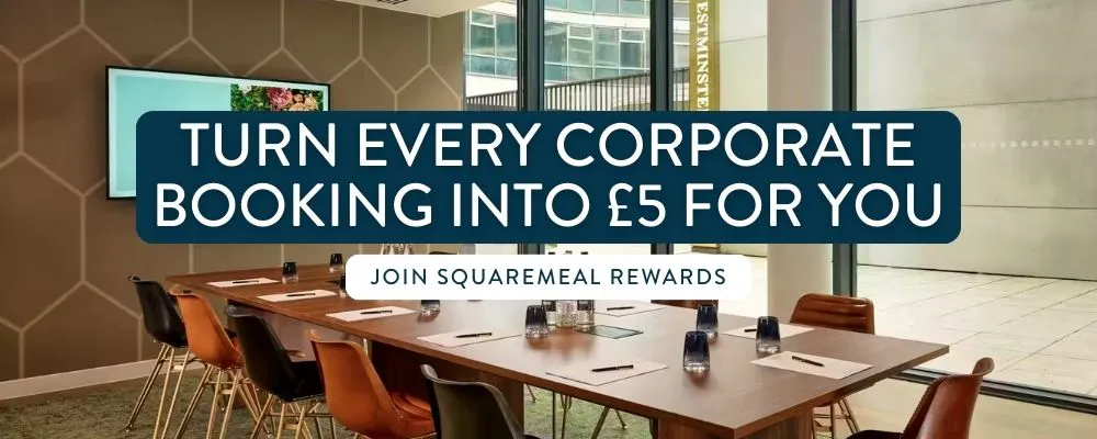 a banner to joing squaremeal rewards